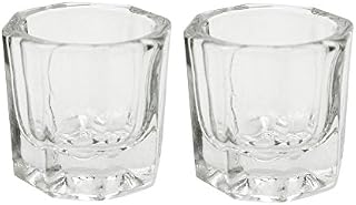 Karlash 2 Nail Art Acrylic Liquid Powder Dappen Dish Glass Crystal Cup Glassware