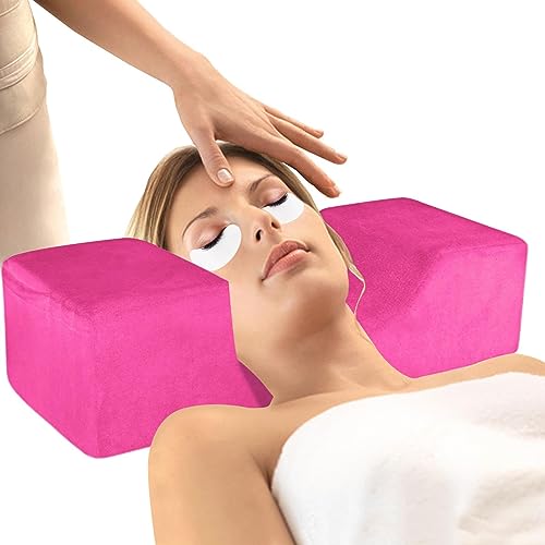 CPGG extensión pestañas en Forma U - Cojín Curvo Espuma viscoelástica en Forma U para Soporte Cuello - Almohadas ergonómicas y Transpirables para Dormir para injertos, Base