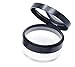 20ml 0.67oz Empty Refillable DIY Make-up Loose Powder Case Container with Soft Sponge Puff Mirror and Sifter Foundation Cosmetic Box (Black)