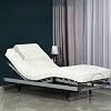 Adjustable Bed Frame Single Queen Metal Birch Smart Bed Frame Adjustable Head and Foot of Beds Remote Control Electric Beds Base with Massage Function for Bedroom, Hotel, Hospital, School