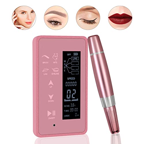 Guapa Digital Permanent Makeup Machine Touch Screen Panel With Lcd Control Multi-Functional Tattoo Microblading Machine With 50Pcs Needle Cartridge For Ombré Powder Brows, Eyeliner, Lips #TOP1