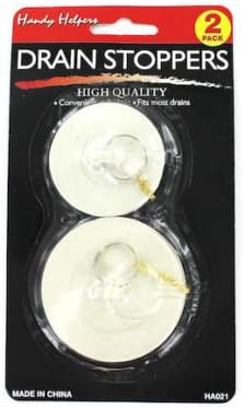 2 Pc Rubber Drain Sink Stopper Stoppers Plugs