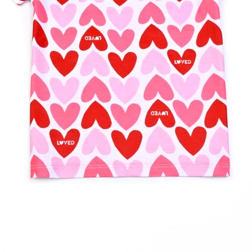 Image of Mirawise Girls 3 Pc Pajamas Sleepwear Cotton Pjs Clothes Set 4-13 Years