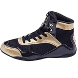 MVTEX Professionelle Boxschuhe/Wrestling Schuhe für Herren,verschleißfeste Boxstiefel für Damen,Boxing Shoe für Unisex-Erwachsene,Trainingsschuhe,Größe 36-46,High Top/Low Top