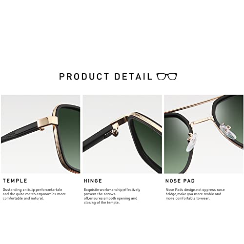 Lunettes de soleil changeants de couleur vision masculine finis les reflets en pêche