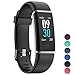 YAMAY Fitness Tracker with Heart Rate Monitor, Fitness Watch Activity Tracker Smart Watch with Sleep Monitor 14 Sports Mode,Pedometer Watch for Kids Men Women (Color Screen,IP68 Waterproof) (Black)