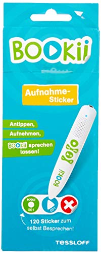 120 BOOKii® Aufnahme-Sticker neutral Paket 1, Nr. 001-120: Eigene Texte und Töne selbst aufnehmen!