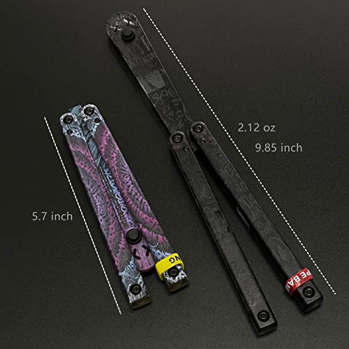 Yzh Goat Plastic Butterfly Knife Trainer,Plastic Balisong Trainer, Integral Channel Handle Matched With Copper Washer,Strong And Lightweight Build, Great For Beginners. #TOP3