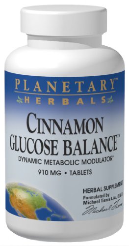 Planetary Herbals Cinnamon Glucose Balance, 45 Count
