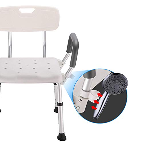 Chaise de douche pour personnes âgées de qualité supérieure avec aide au dos