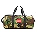 Manhattan Portage Chelsea Drum Bag Hold-All Duffle Bag with Detachable Shoulder Strap External Pockets and Keychain Hook Perfect for Travel, Work and Daily Use (Camouflage, Medium)