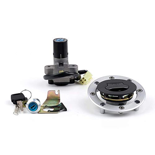 Motorcycle Ignition Switch Fuel Gas Cap Lock Key Set for Suzuki GS500 2001-2012
