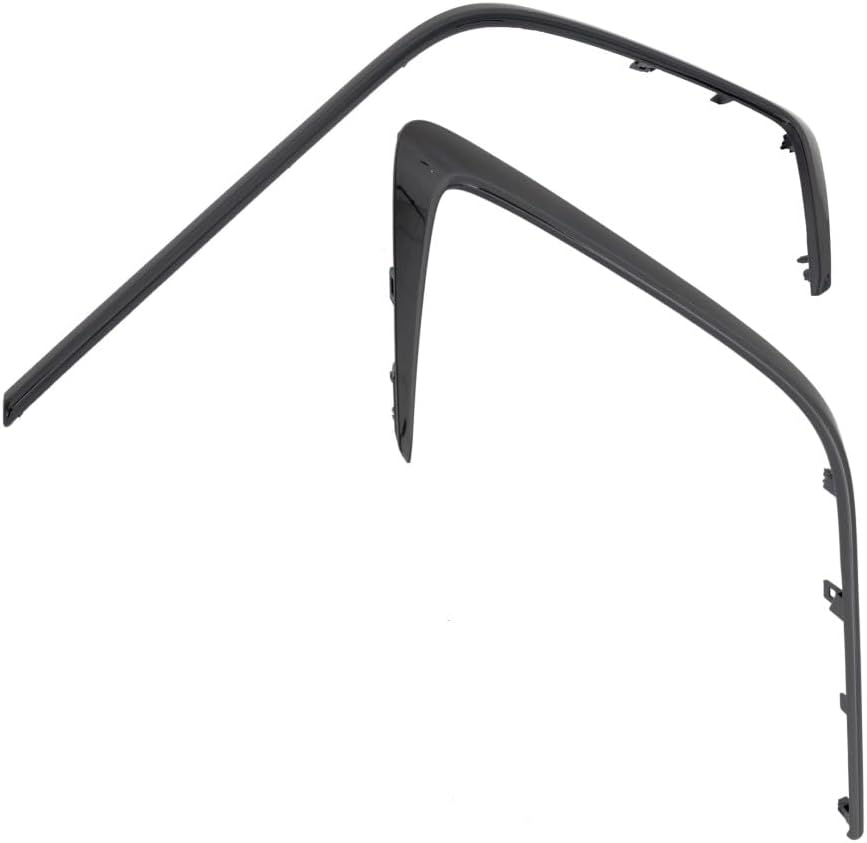 for Toyota Corolla 2019 2020 2021 2022 Grille Molding Passenger Side | Lower | for SE Hatchback Models | Made of Plastic | Painted Dark Gray | Replacement for TO1047118 | 191275814031, 5271112380