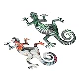 Décoration murale extérieure lézard : peut servir d'ornement de bureau pour la maison ou le bureau, ou d'élément décoratif mural, art gecko