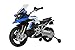 Rollplay Moto de Police Electrique BMW R1200 GS pour Enfants, 3-6 Ans, Jusqu'à 4 km/h, Batterie 6V, Feux Bleus, Son de Sirène, Bleu