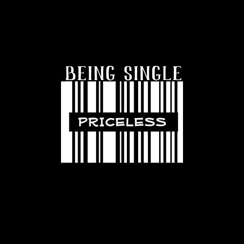Sticker vinyle imperméable motif code-barres blanc Being Single pour carrosserie