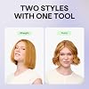Wavytalk 0.65 Pencil Flat Iron, Cool Curl Pencil, Small Airflow Styler and Straightener for Short Hair, Pixie Cut and Edges, Curling Iron for Short Hair with 360o Cool Airflow, Black