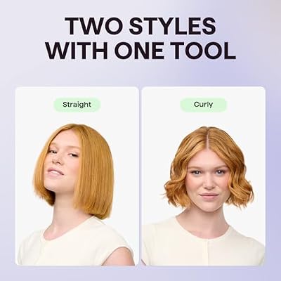 Wavytalk 0.65 Pencil Flat Iron, Cool Curl Pencil, Small Airflow Styler and Straightener for Short Hair, Pixie Cut and Edges, Curling Iron for Short Hair with 360o Cool Airflow, Black