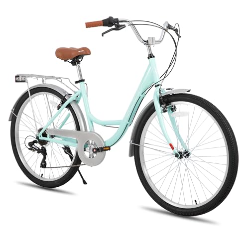 HILAND 26 inch Complete Beach Cruiser Bike for Adults, 7