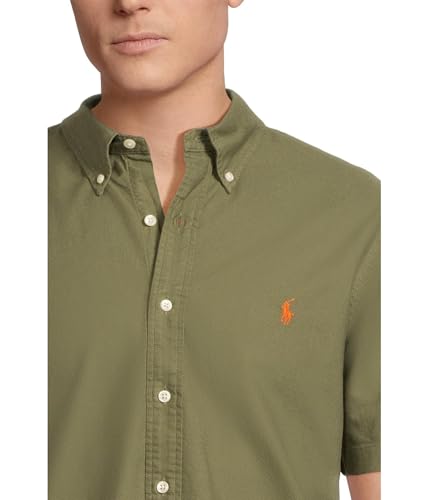 Image of POLO RALPH LAUREN Men's Classic Fit Garment-Dyed Oxford Shirt New Olive Small