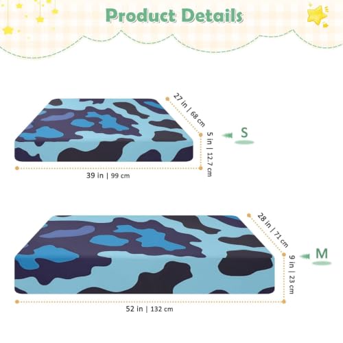 Draps de lit imperméables tout-petits camouflage léopard