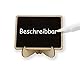 HOMETOOLS.EU® - 6x Klassische Tisch Holz-Tafel Mini Namens-Schild beschreibbar, Buffet, Party, Feier, Hochzeit, Deko, Vintage Landhaus, Tafel, 6er Set