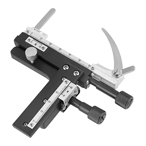 BORDSTRACT Professional Attachable Mechanical,X-Y Moveable Stage Caliper with Scale for Microscope Long Serving Life Ideal for Moving Slices or Specimens Conveniently