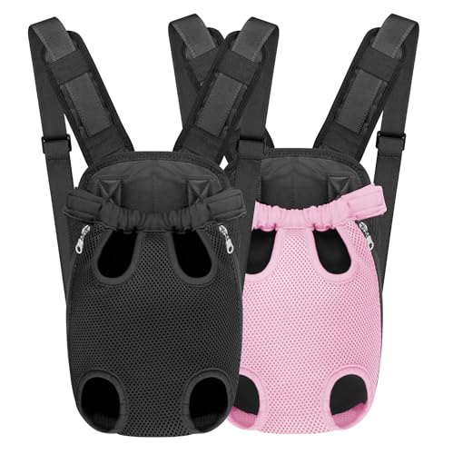 YUDODO 2-Pack Pet Dog Carrier Backpack Adjustable Dog Front