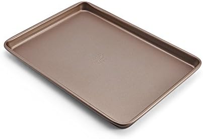 Chicago Metallic Elite Non-Stick Carbon Steel Small Cooking/Baking Sheet, 13-Inch-by-9.5-Inch, Bronze