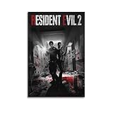 CXEEUDFFN Póster artístico de Resident Evil Game, 14 pósteres decorativos de lienzo para pared e impresión artística moderna para decoración de dormitorio familiar, 30 x 45 cm