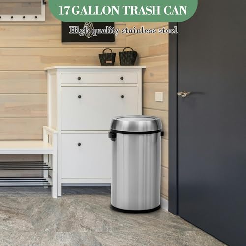 Caneca de basura comercial IDEALHOUSE 65L con tapa abatible miniatura 2