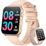 Blackview Reloj Inteligente Mujer - Llamadas Bluetooth y Notificación Mensajes, 1,91' Smartwatch Mujer con Linterna LED, SpO2, Pulsómetro, Sueño, Podómetro, Pulsera Actividad con 100 Modos Deportivos