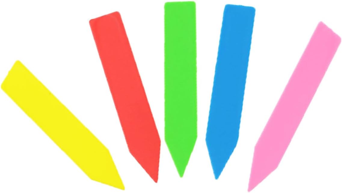 1000pcs Plastic Plant Stakes Nursery Garden Labels for Seedlings Flowers Multi-Color Weatherproof Garden Markers for Potted Plants and Outdoor Use