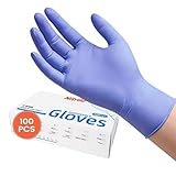 Nitrile Gloves - Waterproof Work Gloves, Kitchen Cleaning Mitten for...