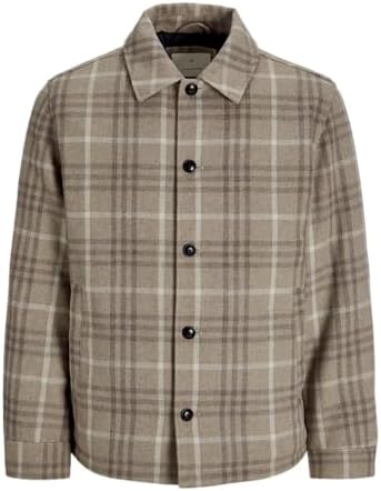 JACK&JONES Herren JPRCCCARTER Jacket Kurzjacke, Greige/Checks:Check, M