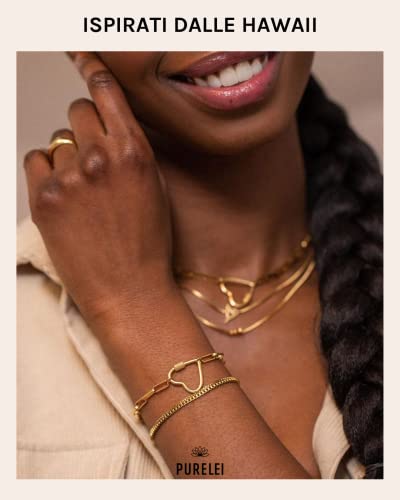 PURELEI® Bracciale Palekana Heart (oro, argento
