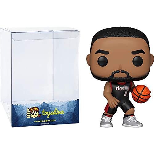 D A M I A N Lillard: P O P ! Basketball Vinyl Figurine Bundle With 1 Compatible 'Toysdiva' Graphic Protector (131-57633 - B)