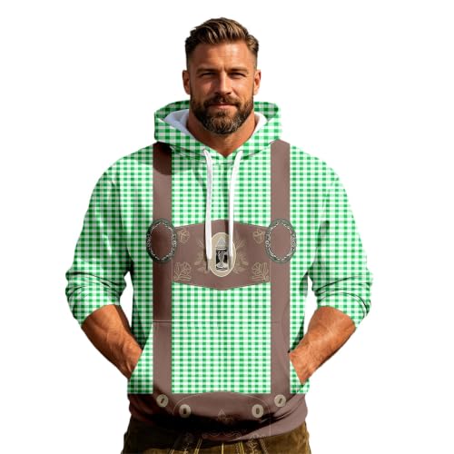 Sudadera con capucha para festival bávaro en forro polar cálido