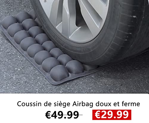 Walbryka High Comfortable Airbag Office Chair Cushion Pain Relief Air Seat Cushions With Non-Slip Cover (Black) #TOP1