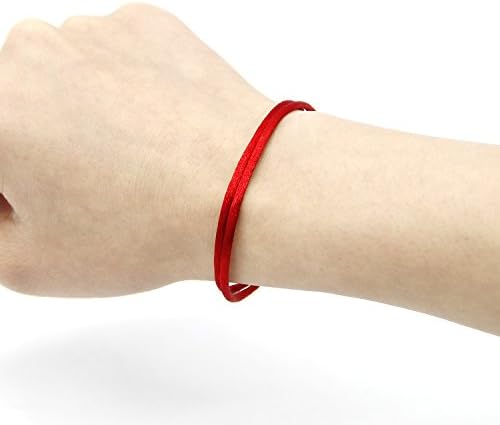 Zhichengbosi Handmade Red Bracelet, Adjustable Red Bracelet String, Good for Prosperity and Success 10 pcs