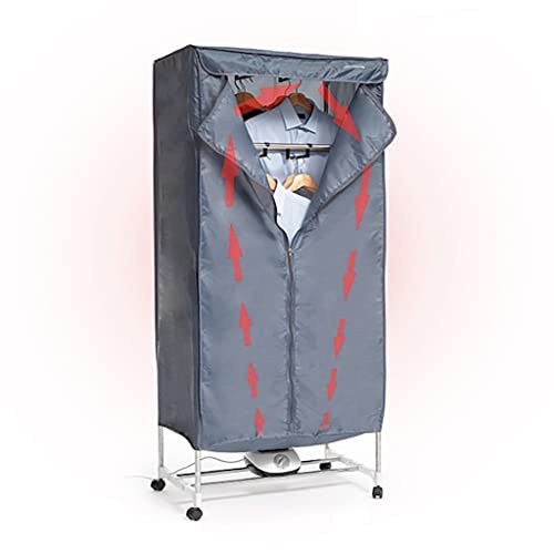 Sèche-Linge électrique Portable - Séchoir à Air Chaud - Penderie Chauffante Triple Hauteur 25 Kg - Stérilisation Anti-bactérien - Minuterie -1000W Cover