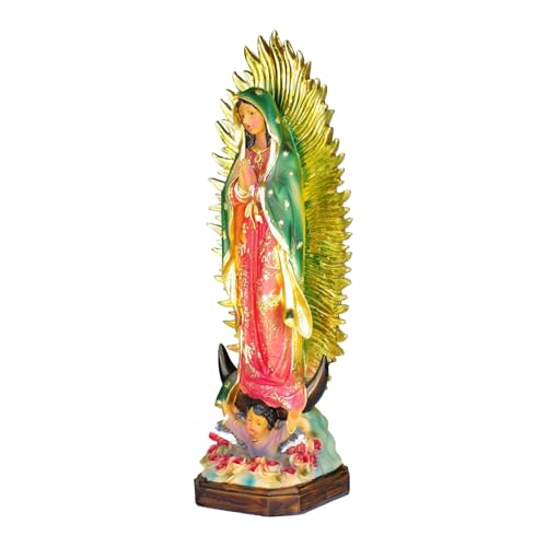 Estatua Virgen de Guadalupe Resina 20 cm miniatura 4