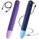 2pcs Stylus enfant Styles, avec Lanyards Crayon enfant Stylus stylo pour écran tactile anti-dérapant écriture en caoutchouc enfants Style pour tablette, Compatible avec iPad Android Tous les appareils d'écran tactile