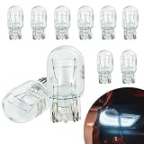 AMZAUTO 10 PCS 7443 Bulb, 12V 21/5W 7443 Brake Light Bulb,...