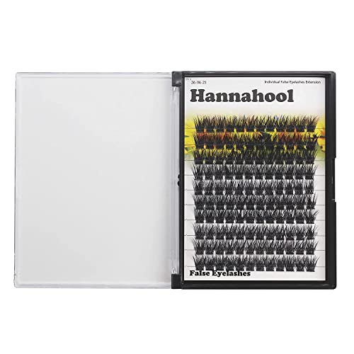 Hannahool Large Pack Wide Stem Cluster Eyelashes D Curl 10-20Mm Available Handmade D Curl Wide Stem Individual False Eyelashes 5D Volume Diy Eye Lashes Extensions Beauty Tools (20Mm) #TOP4
