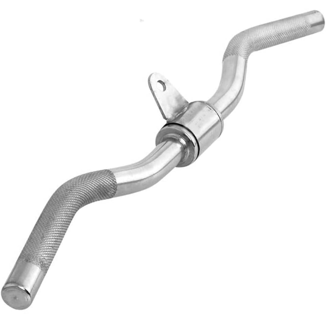 HT XPLORIX™ Solid Zig-Zag Handle Bar Without Grip - Curl Bar Cable Attachment for Versatile Back & Arm Workouts | Best for Biceps Training-picture-13