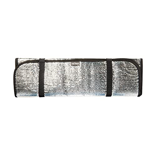 Tatonka Sitzmatte Alu Seat Mat 50 x 180 cm - Faltbare Sitzunterlage mit Aluminium-Oberfläche für warme Sitzgelegenheiten beim Wandern, Trekking, Camping oder Spazierengehen, Silver (2988)