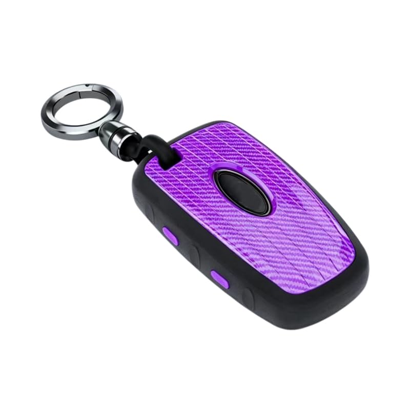 Etui a cle voiture Ford Mustang élégant cache clé violet antichoc auto