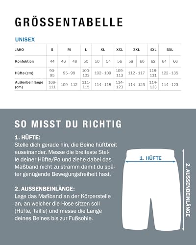 Foto von JAKO Herren Trainingshose Active I Sporthose Herren lang mit Elastischem Bund & Seitentaschen I Trainingshose Herren lang