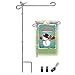 SOURCER Garden Flag Stand, Premium Anti-Rust Wrought Iron Black Fits 12.5" x 18" Standard Garden Flag Stand